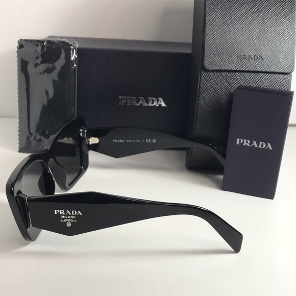 💯Authentic- New - PRADA PR 08YS SYMBOLE SUNGLASSES
BLACK - Picture 7 of 12